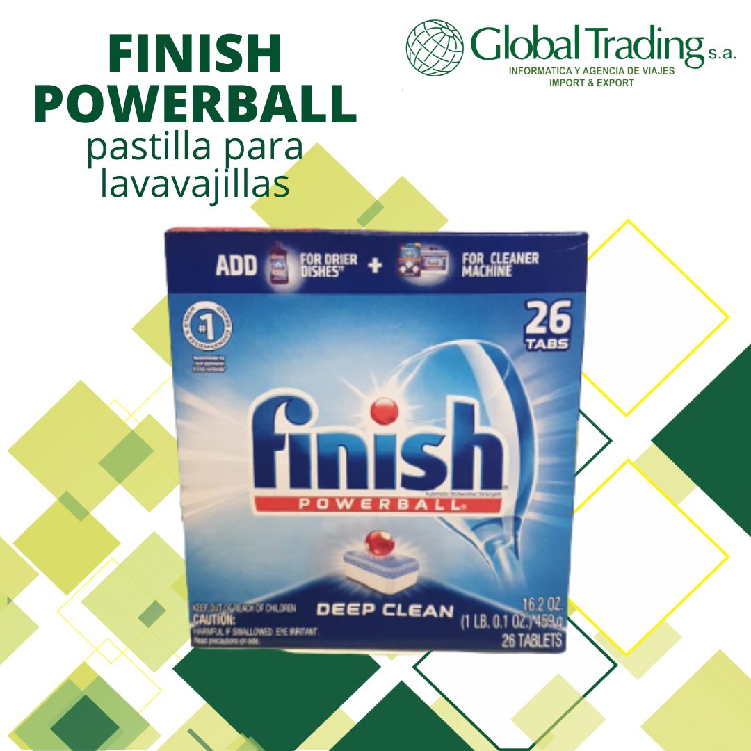 Finish - Pastilla para Lavavajillas - Global Trading S.A. - Importados